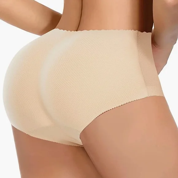 (2pcs)(2 colors) Women Panties Seamless Hip Pads Enhancer Underwear Padded Panty - Picture 2 of 3